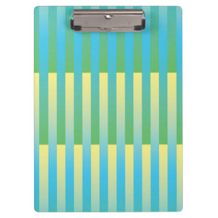 Porte-bloc Bleu Jaune Vert Motif Rayé