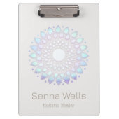 Porte-bloc Bleu Lotus Flower Mandala (Devant)