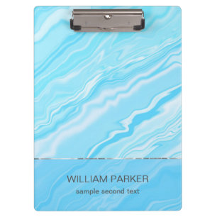 Porte-bloc Bleu marbré