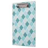 Porte-bloc Bleu Marocain Trellis, Lattes, Quatrefoil (Gauche)