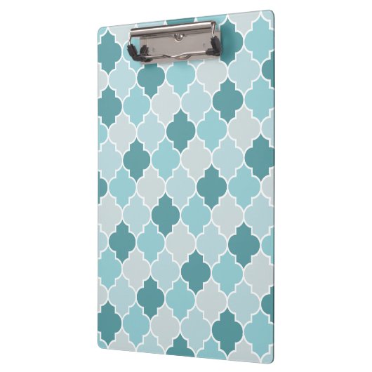 Porte-bloc Bleu Marocain Trellis, Lattes, Quatrefoil (Gauche)