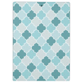 Porte-bloc Bleu Marocain Trellis, Lattes, Quatrefoil (Dos)