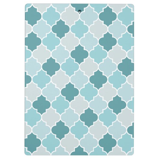 Porte-bloc Bleu Marocain Trellis, Lattes, Quatrefoil (Dos)