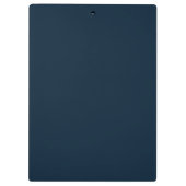 Porte-bloc Bleu Nuit Or Script  | Monogramme Moderne Élégant (Dos)