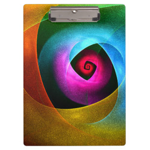 Porte-bloc Bleu orange rose moderne Art Abstrait Motif #24