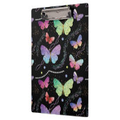 Porte-bloc Bleu Purple Chic Papillons Motif (Gauche)