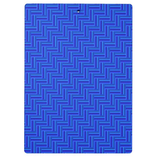 Porte-bloc Bleu rayures double motif (Dos)