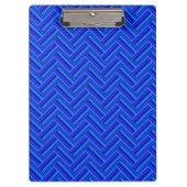 Porte-bloc Bleu rayures double motif (Devant)