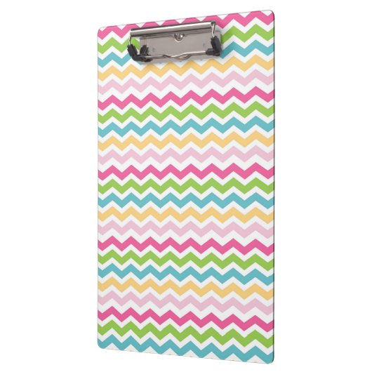 Porte-bloc Bleu rose bleu vert jaune jaune Chevron rayures (Gauche)