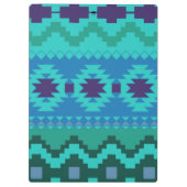 Porte-bloc Bleu Textile Design Arrière - plan Badge Or (Dos)