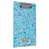 Porte-bloc Bleu Turquoise Mosaïque Carrelage Moderne Chic (Swatch)