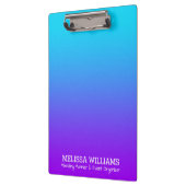 Porte-bloc Bleu violet à bleu turquoise (Gauche)