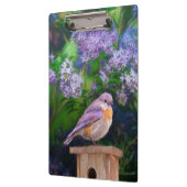 Porte-bloc Bleuet de l'Est en neige - Photo originale (Gauche)