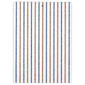 Porte-bloc Bleus Brown et marine avec lignes inégales (Dos)