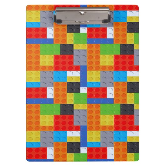 Porte-bloc Bloc de construction rouge bleu vert jaune orange (Devant)