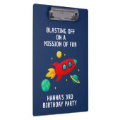 Porte-bloc Bloc-notes de thème spatial bleu marine pour anniv (Swatch)
