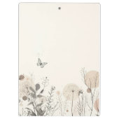 Porte-bloc Bloc-notes orné d'illustrations de plantes sauvage (Dos)