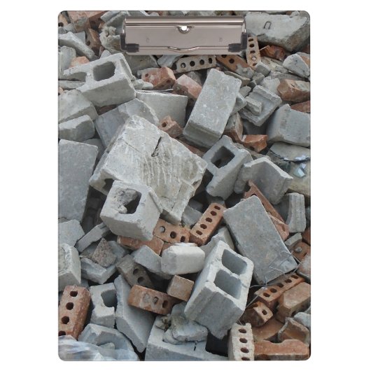 Porte-bloc Blocs et briques Démolition Débris Porte - bloc (Devant)