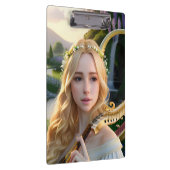 Porte-bloc Blonde belle Muse Jouer une harpe (Swatch)