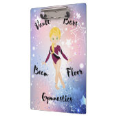 Porte-bloc Blonde étoilée, Yeux verts, Léotard bordeaux (Gauche)