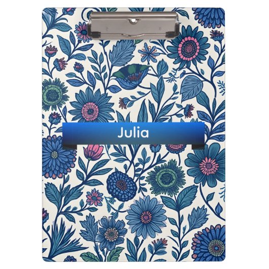 Porte-bloc Blue and Pink Delight (Devant)