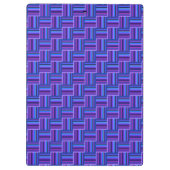 Porte-bloc Blue and purple stripes weave (Dos)
