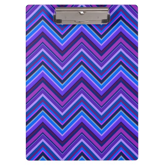 Porte-bloc Blue and purple zigzag (Devant)