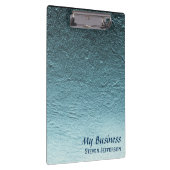 Porte-bloc Blue aqua turquoise gradient aluminium grunge en b (Swatch)