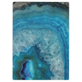 Porte-bloc Blue Geode Rock Mineral Agate Crystal Image (Dos)