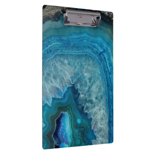 Porte-bloc Blue Geode Rock Mineral Agate Crystal Image (Swatch)