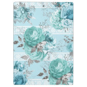 Porte-bloc Blue Roses Lace and Silver détails (Dos)