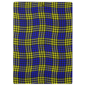 Porte-bloc Blue Yellow Plaid Checker Seamless Pattern (Dos)