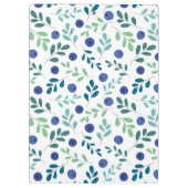 Porte-bloc Blueberries à Motif Feuille vert (Dos)