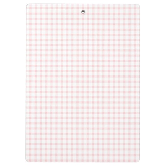 Porte-bloc Blush Pink Gingham Classic Monogram  (Dos)