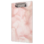 Porte-bloc Blush Pink Neutral Pastel Abstrait Encre de bureau (Gauche)