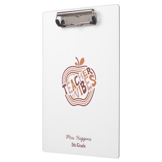 Porte-bloc Boho Enseignant Apple Appréciation Cadeau (Gauche)