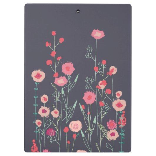 Porte-bloc Boho floral foncé (Dos)