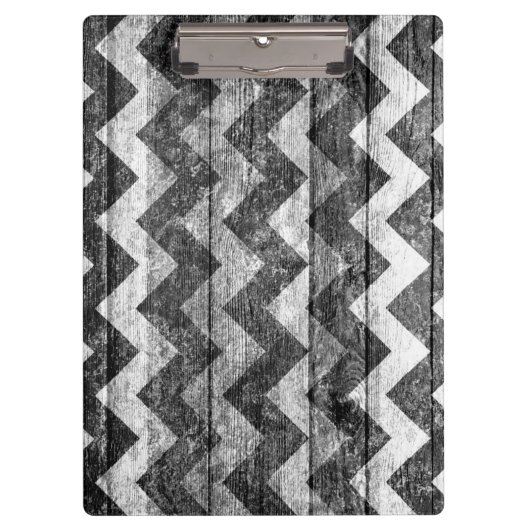 Porte-bloc Bois Chevron vintage Abstrait #3 (Devant)