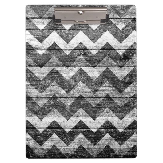 Porte-bloc Bois Chevron vintage Abstrait #4 (Devant)
