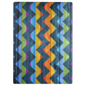 Porte-bloc Bois coloré Chevron Abstrait (Dos)