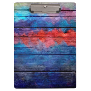 Porte-bloc Bois coloré Vintage #2