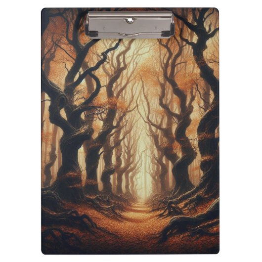 Porte-bloc Bois d'automne gothique (Devant)
