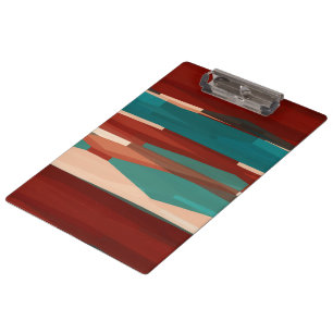 Porte-bloc Bois et turquoise
