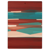 Porte-bloc Bois et turquoise (Dos)