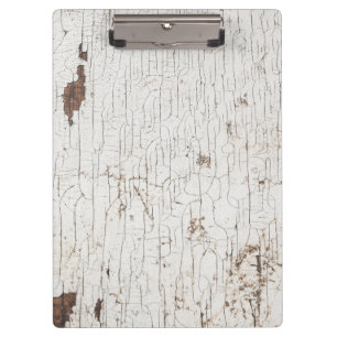 Porte-bloc Bois peint blanc vintage