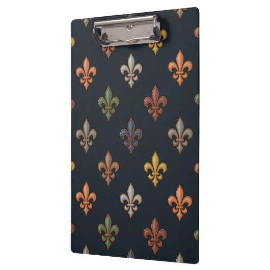 Porte-bloc Bois Terreux Fleur de lys Design (Gauche)