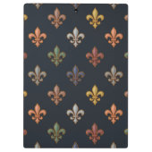Porte-bloc Bois Terreux Fleur de lys Design (Dos)