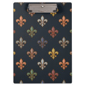 Porte-bloc Bois Terreux Fleur de lys Design (Devant)