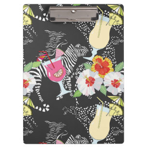 Porte-bloc Boissons tropicales avec des animaux