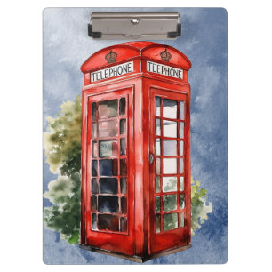 Porte-bloc Boîte téléphonique britannique vintage
